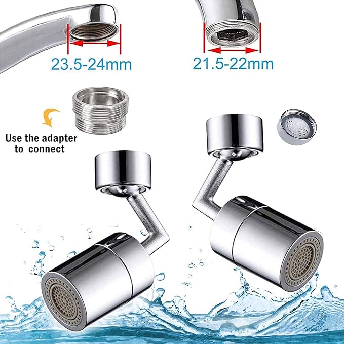 Filter Faucet - Kitchen 720° Rotatable Splash Filter Faucet Sprayer